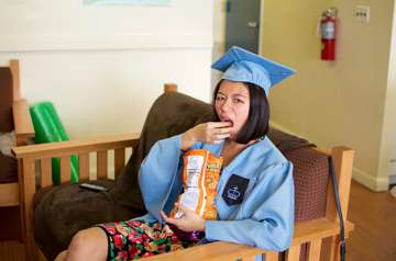 A classic senior portrait pose. (New York)