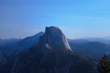 A 30-second long exposure of Half Dome taken around midnight. (Glacier Point, Yosemite National Park)
