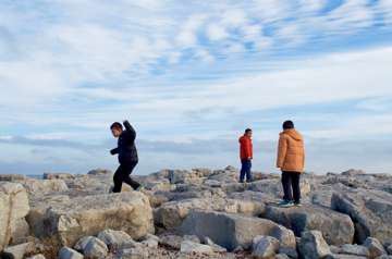 This is what a beach looks like, Chicago-style.